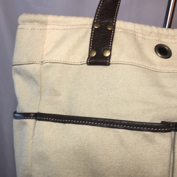 LEVENGER beige colored tote. - Picture 6 of 12